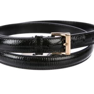 Burberry Kessock Patent Leather Skinny Belt New with Tags Size 105 / 42